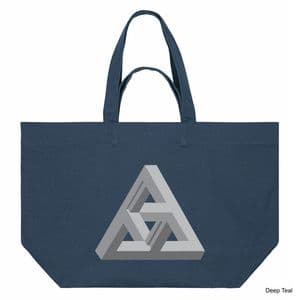 Deep Teal Anachrony Shopping Bag