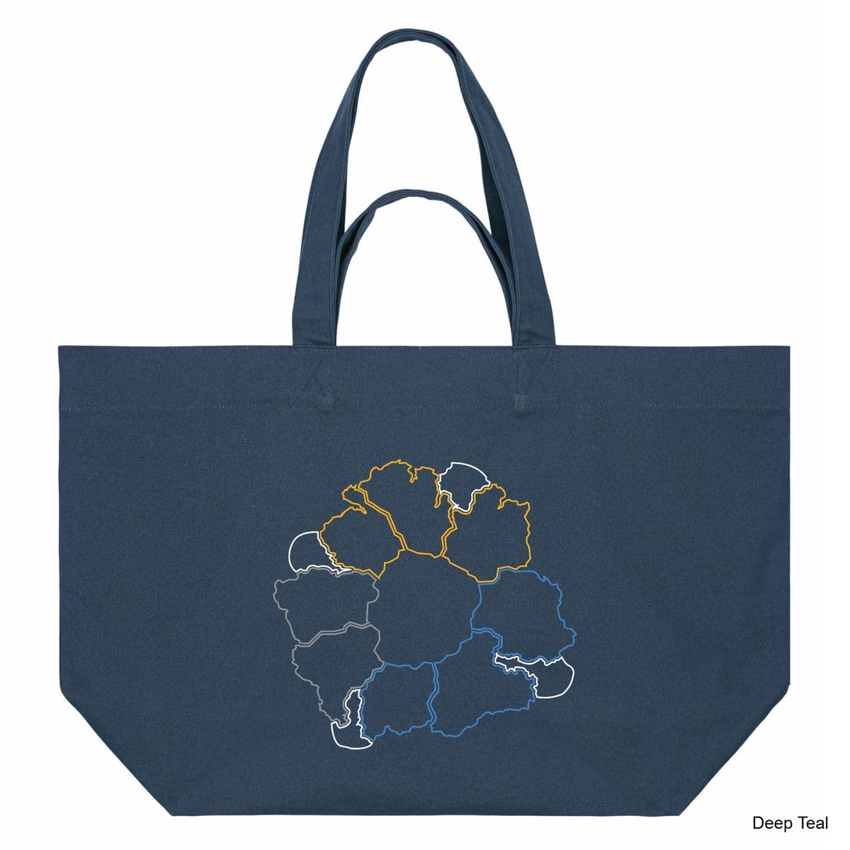 Deep Teal Blood Rage Shopping Bag