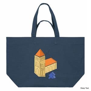 Deep Teal Carcassonne Shopping Bag