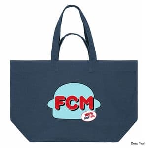 Deep Teal Food Chain Magnate Burger Shopping Bag