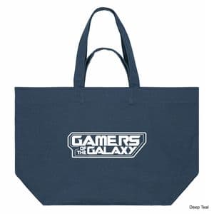 Deep Teal Gamers Of The Galaxy Shopping Bag