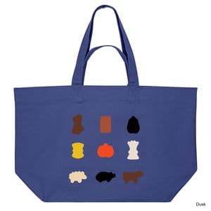 Dusk Agricola Tokens Shopping Bag
