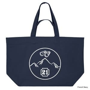 French Navy Snowdonia Shopping Bag