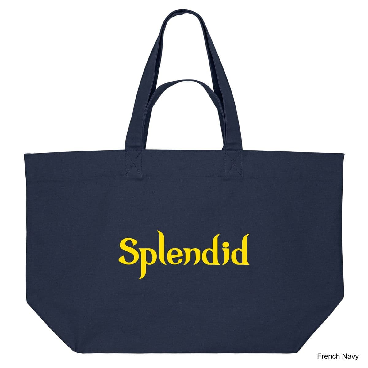 French Navy Splendor Shopping Bag