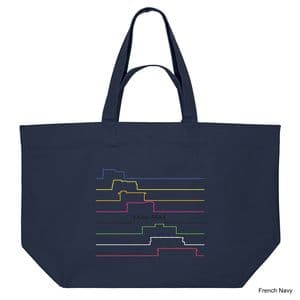 French Navy Ticket to Ride Shopping Bag