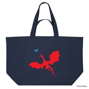 French Navy Wyrmspan Shopping Bag