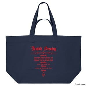French Navy Trouble Brewing Shopping Bag