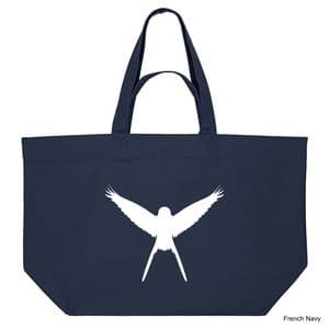 French Navy Wingspan Shopping Bag