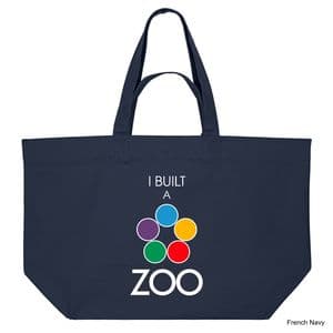 French Navy Ark Nov Zoo Shopping Bag