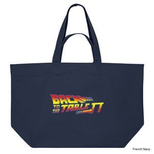 French Navy Back To The Table Shopping Bag