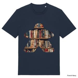 French Navy Book Meeple T-Shirt