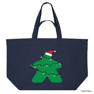 French Navy Christmas Lights Meeple Shopping Bag