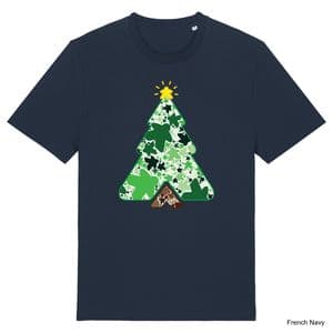 French Navy Christmas Tree Meeple T-Shirt