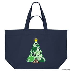 French Navy Christmas Tree Meeple Shopping Bag