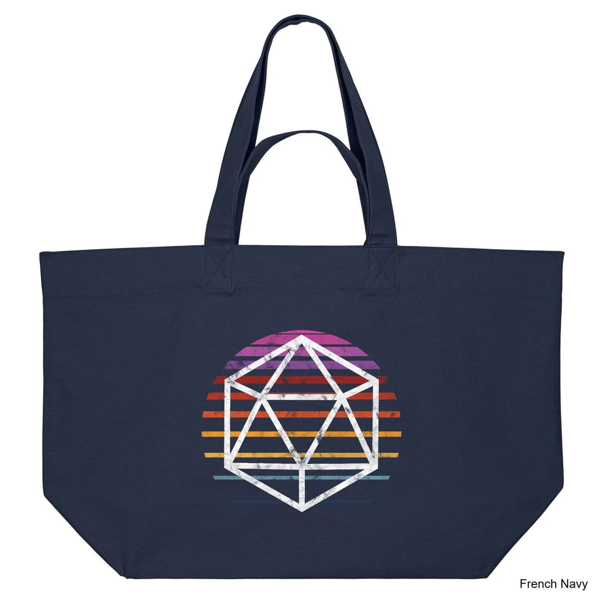 French Navy D20 Shopping Bag