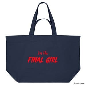 French Navy Final Girl Shopping Bag