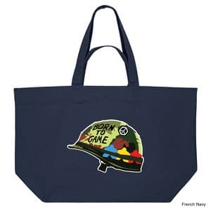 French Navy Board to Game Shopping Bag