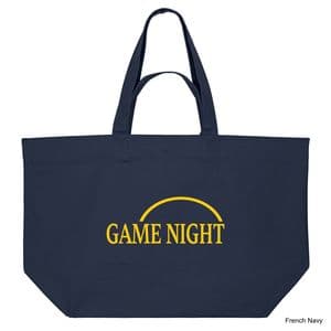 French Navy Catan Game Night Shopping Bag