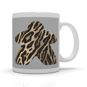 Heather Grey Animal Print Meeple Mug