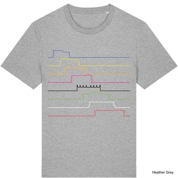 Heather Grey Ticket To Ride Board Game t-Shirt