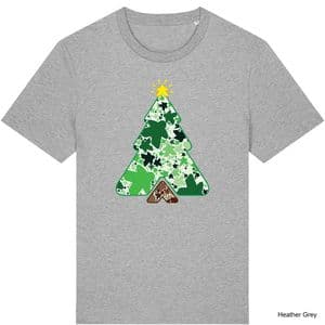 Heather Grey Christmas Tree Meeple T-Shirt