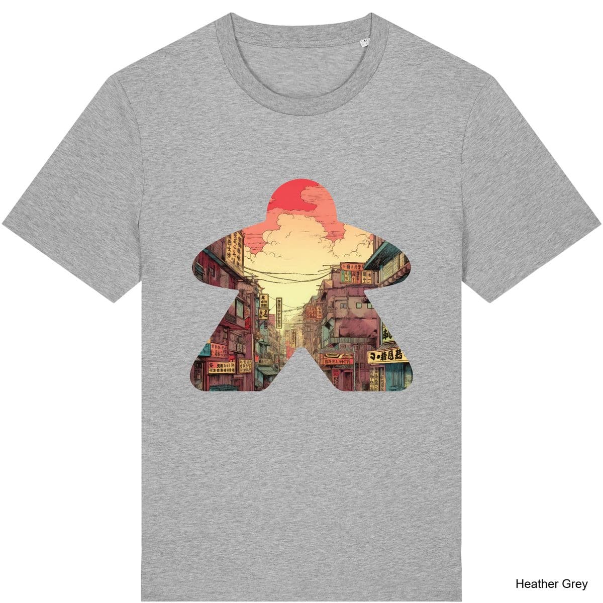 Heather Grey Comic Book Meeple #1 T-Shirt