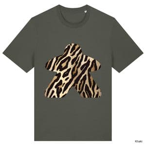 Khaki Animal Print Meeple T-Shirt
