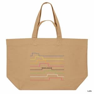 Latte Ticket to Ride Shopping Bag