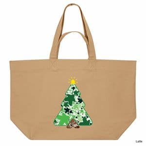 Latte Christmas Tree Meeple Shopping Bag