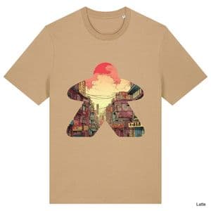 Latte Comic Book Meeple #1 T-Shirt