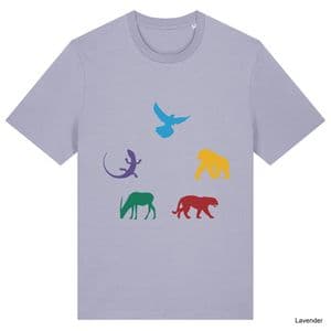 Lavender Ark Nova Animals T-Shirt