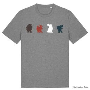 Mid Heather Grey Everdell Meeple T-Shirt