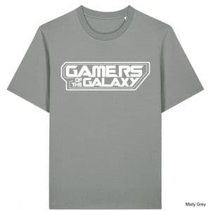 Misty Grey Gamers Of The Galaxy T-Shirt