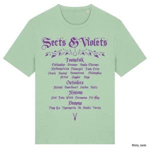 Misty Jade Sects & Violets T-Shirt
