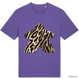Purple Love Animal Print Meeple T-Shirt