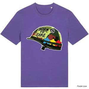 Purple Love Born To Game T-Shirt