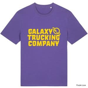 Purple Love Galaxy Trucker T-Shirt