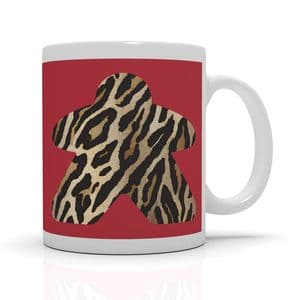 Red Animal Print Meeple Mug