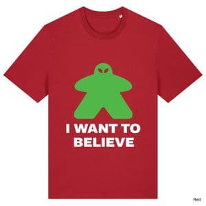 Red Alien Meeple T-Shirt