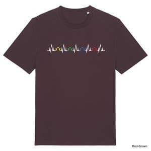 Red Brown Meeple Beats Tshirt