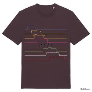 Red-Brown Ticket to Ride T-Shirt