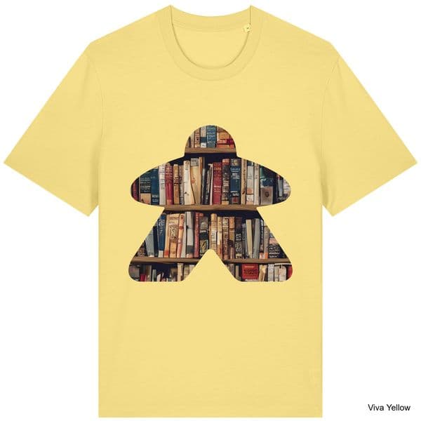 Viva Yellow Book Meeple T-Shirt