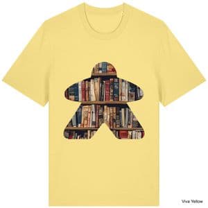 Viva Yellow Book Meeple T-Shirt