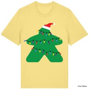 Viva Yellow Christmas Lights Meeple T-Shirt