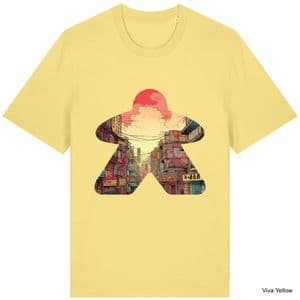 Viva Yellow Comic Book Meeple #1 T-Shirt