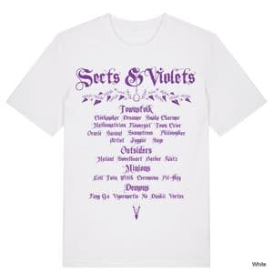 White Sects & Violets T-Shirt
