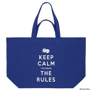 Worker Blue Keep Calm Shopping Bag