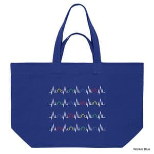 Worker Blue Meeple Beats Shopping Bag