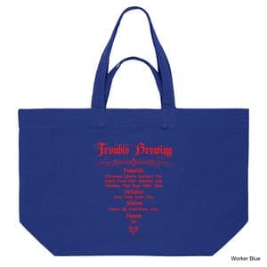 Worker Blue Trouble Brewing Shopping Bag