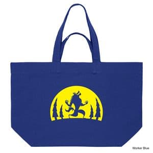 Worker Blue Werewolf Shopping Bag